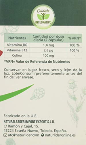 Naturlider Hepatic Complex con Colina, Alcachofa, Cardo Mariano y Cúrcuma - 60 Cápsulas
