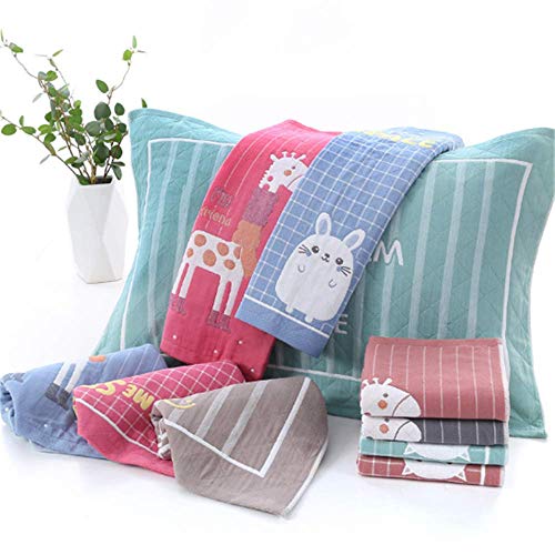 N/D Toalla De Algodón Puro, Almohada Suave Acolchada De Tres Capas, Suave Y Transpirable