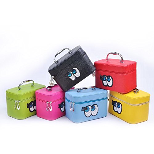 Neceser de maquillaje grande, bolsa de viaje, moderna, con lentejuelas, para mujer, regalo ideal para novia amarillo amarillo