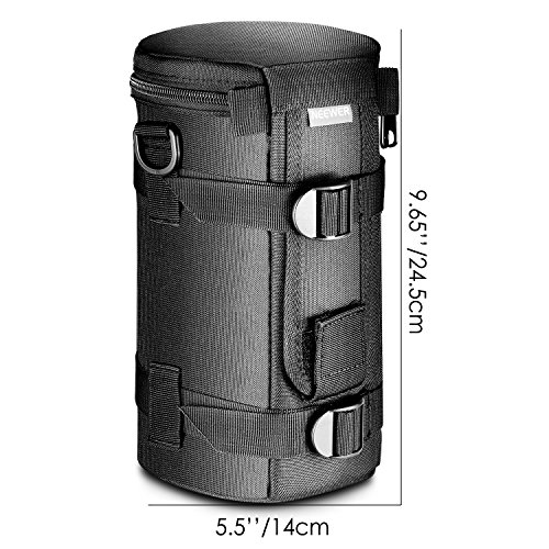 Neewer® NW-L2070 - Funda Acolchada para Lentes de 70-200 mm, Resistente al Agua, Color Negro
