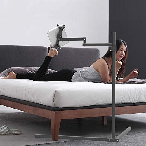 Negro Acero iPad Pro Tablet,Altura Regulable 10-100cm/3.9-39.3in Accesorios iPad Pro 2018 para iPad Pro 10.5/9.7/12.9, iPad Mini 2 3 4, iPad Air 2, iPhone X 8 7 Plus, 6S Plus, Samsung Galaxy Tab