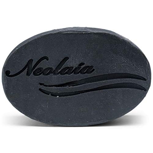 Neolaia Jabón Natural Hecho a Mano - Jabón Antioxidante Compatible con los poros con Carbón Activado - Suaviza, Limpia and hidrata la Piel