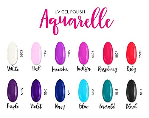 neonail híbrida Manicura UV LED Uñas Gel Polish Soak Off Aquarelle Base transparente para uñas (6 ml)