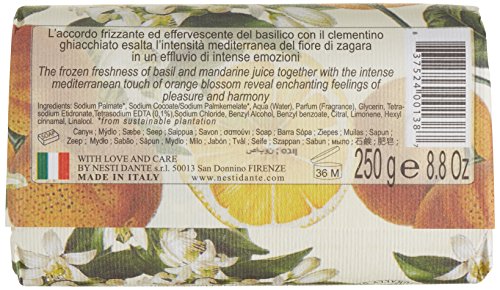 NESTI DANTE Jabón Capri (Azahar, Mandarina Helada Y Albahaca) - 250 gr.