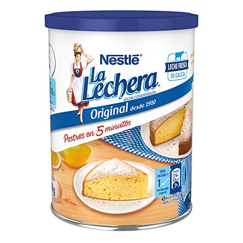 NESTLÉ LA LECHERA - Leche condensada entera - Lata de leche condensada entera abre fácil 740g