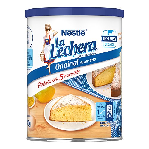 NESTLÉ LA LECHERA - Leche condensada entera - Lata de leche condensada entera abre fácil 740g