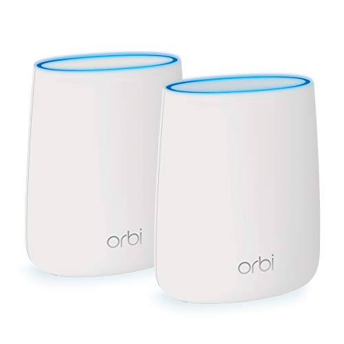Netgear Orbi RBK20 - Sistema Wi-Fi Mesh TriBanda AC2200, cobertura de hasta 250 m², kit de 2, con 1 Router y 1 Satélite