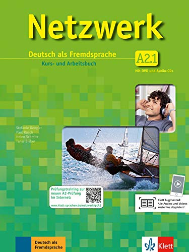 Netzwerk A2.1 Kursbuch. Arbeitsbuch. Per le Scuole superiori e DVD-ROM. Con CD Audio. Con espansione online: Netzwerk a2, libro del alumno y libro de ejercicios, parte 1 + 2 cd + dvd