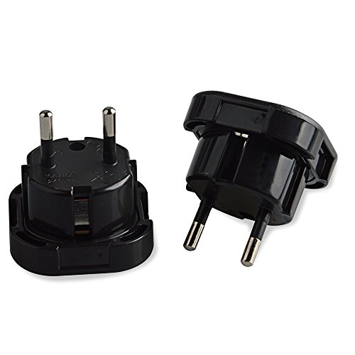 Neuftech 5 x Adaptador Enchufe Viaje Reino UnidoUE 2 Pines a UK 3 Pines para Europeo España/Francia/Alemania etc