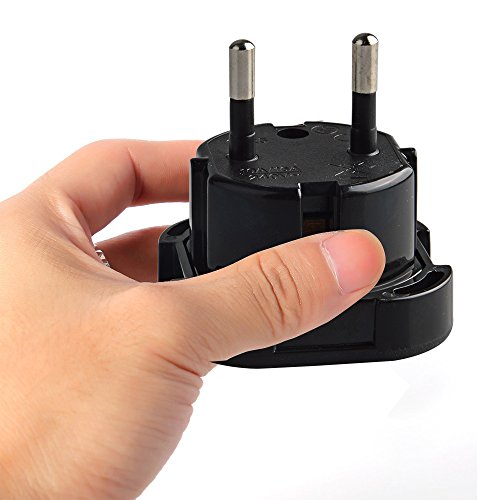 Neuftech 5 x Adaptador Enchufe Viaje Reino UnidoUE 2 Pines a UK 3 Pines para Europeo España/Francia/Alemania etc