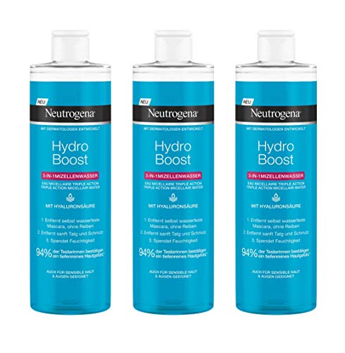 Neutrogena Hydro Boost Agua Micelar 3 En 1 - 3 Unidades X 400 ml.