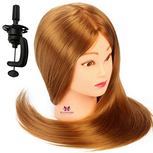 Neverland Cabezas de Poliestireno profesional Heads ejercicio 64cm Super Hair largo cabello natural 30% Equipo Modelo + andat peinado