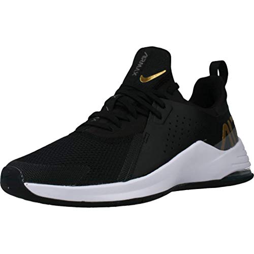 Nike Air MAX Bella TR 3, Zapatillas de Gimnasio para Mujer, Black Metallic Gold Flat Pewte, 38 EU
