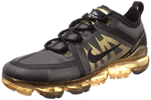 Nike Air Vapormax 2019 - Zapatillas de Atletismo para Hombre, Black/Metallic Gold 002, 42 EU