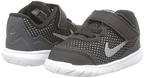 Nike Flex Experience 4 (TDV), Zapatos Primeros Pasos para Bebés, Blk/Mtlc Drk Gry-Anthrct-White, 22 EU