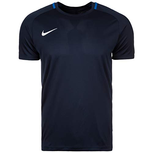 NIKE M NK Dry Acdmy18 Top SS Camiseta de Manga Corta, Hombre, Obsidian/Royal Blue/White, S