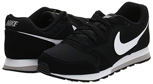 Nike MD Runner 2 (GS), Zapatillas de Running Unisex Adulto, Negro (Black/Wolf Grey/White), 38 EU