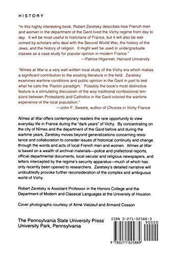 Nimes at War: Religion, Politics, and Public Opinion in the Gard, 1938-1944