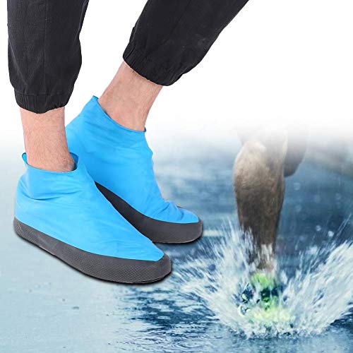 Nimoa Zapatos Impermeables para la Lluvia Cubrezapatillas Antideslizantes Protector de la Cubierta del Zapato # 1 par(L)