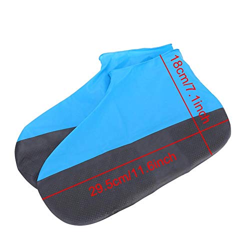 Nimoa Zapatos Impermeables para la Lluvia Cubrezapatillas Antideslizantes Protector de la Cubierta del Zapato # 1 par(L)
