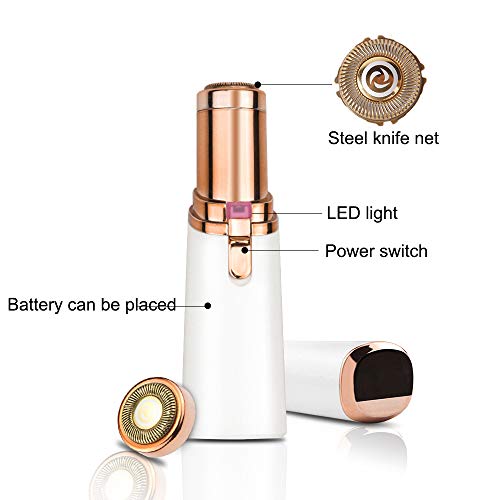 NINGXUE Depiladora Facial eléctrica, afeitadora portátil Tipo pintalabios.