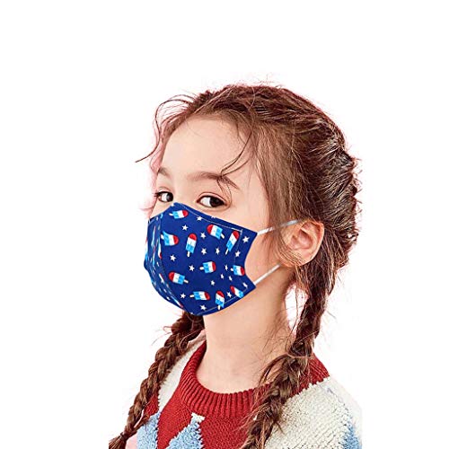 Niño 1PC Reutilizable Mascarillas de tela quirúrgica. Personalizadas. Reutilizables. Lavables. Antibacterianas. Antifluidos. Tamaño infantil Calentador de cuello Protección UV