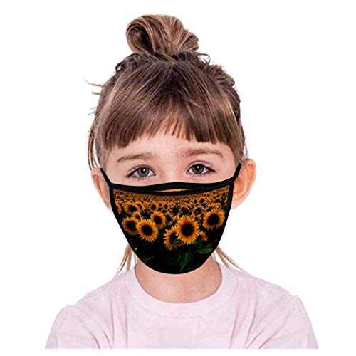 Niños 1PC Reutilizable Paquetes de ?????????? Reutilizables Lavables niños,con Piezas de Filtro de carbón Activado PM2.5, Bandana para ProteccióN Facial con Válvula d