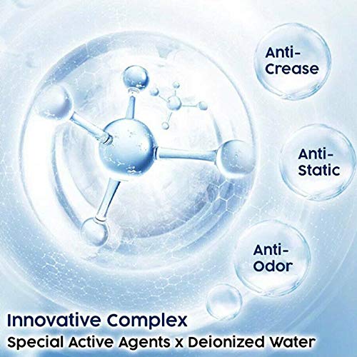 NiuCa Spray Antiarrugas para Ropa, 5 en 1 removedor de Arrugas de Tela mágica portátil Spray antiestático para Cortinas/manteles/sábanas/Fundas de Almohada (2pcs)