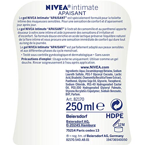 Nivea aseo íntimo Gel Calmante 250ml