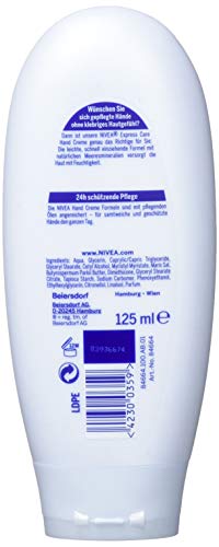 Nivea Crema de manos, Express Care, 4 unidades (4 x 125 ml)