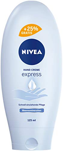 Nivea Crema de manos, Express Care, 4 unidades (4 x 125 ml)