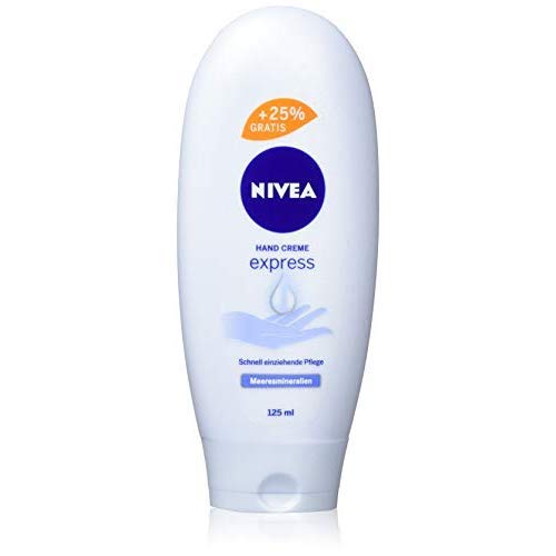 Nivea Crema de manos, Express Care, 4 unidades (4 x 125 ml)