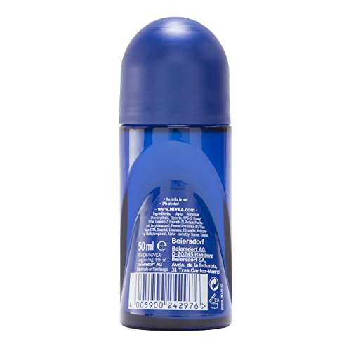 NIVEA Protege & Cuida Roll-on (1 x 50 ml), desodorante antitranspirante con el aroma de NIVEA Creme, desodorante roll on con 0% alcohol