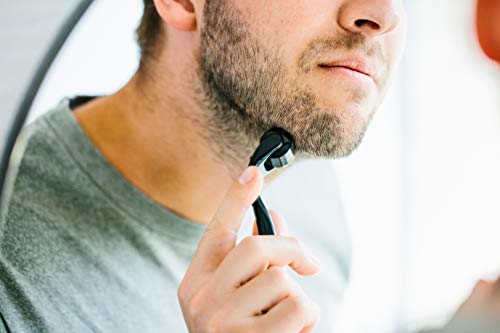 NJORD Beard Roller, Rodillo Facial Dermatológico con Microagujas que Estimulan el Crecimiento Barba y Mejora el Cuidado Facial