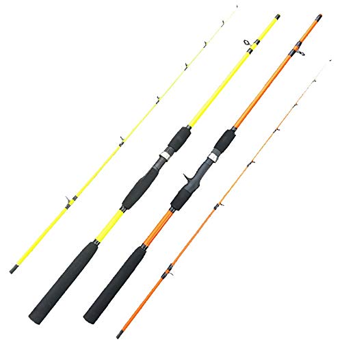NO LOGO ZZB-BINGDY, Ice Stream Ultraligero Spinning Telescópica caña de Pescar Portátil 2segment Bait Casting Rod Travel Rod 1.6m Bajo Calamar Barras (Color : Red, Size : 1.6m)