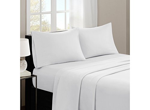 Noah”s Linen - Sábana bajera para cama doble extra grande, 100 % algodón, 200 hilos, 40 cm