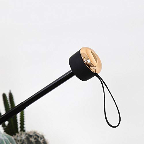 No/Brand Paraguas de Dibujos Animados de Tinta, Paraguas Plegable pequeño Fresco, Paraguas de plástico Negro, Paraguas