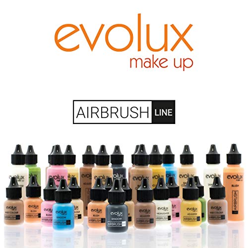 Noche Y Día Evolux Maquillaje Fluido Para Aerógrafo, Kit Color Base Y Coloretes 60 ml