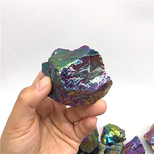 Nologo FSM-Stones, 50g de bismuto Titanio cristalino Grava Cristal de Cuarzo en Bruto ángel Aura tamboleadas