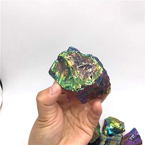 Nologo FSM-Stones, 50g de bismuto Titanio cristalino Grava Cristal de Cuarzo en Bruto ángel Aura tamboleadas