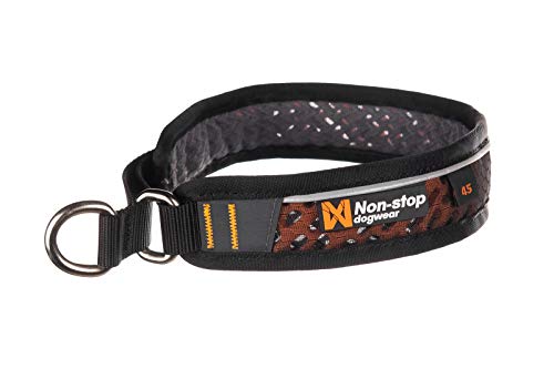 Non-stop dogwear Collar para Perro sin parar, Color Negro