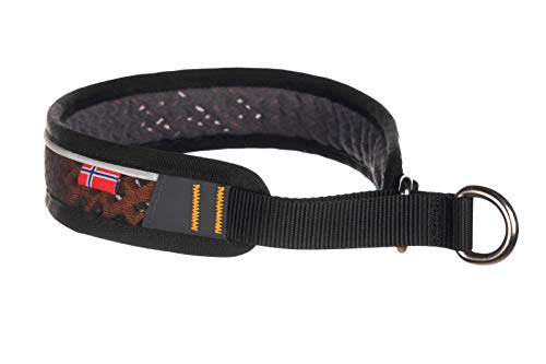 Non-stop dogwear Collar para Perro sin parar, Color Negro
