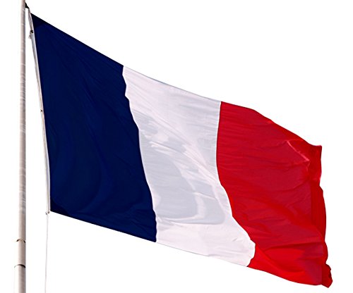 NONSOLOBANDIERE Bandera Francia cm 100 x 150 de poliéster náutico