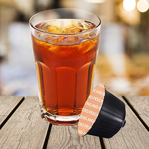 Note D'Espresso - Cápsulas de té negro con melocotón, ginseng y jengibre Exclusivamente Compatibles con cafeteras de cápsulas Nescafé* y Dolce Gusto* 16 g (caja de 48 unidades)