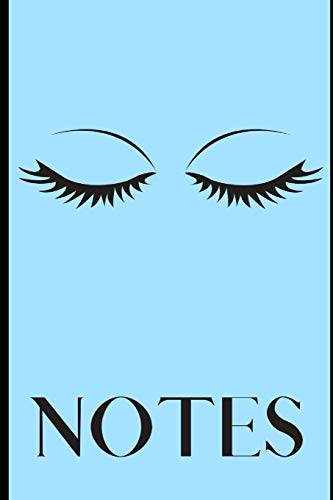 Notes:: Cute Pale Blue College Lined Journal With Eyelashes: This is a fun eyelash notebook you can use for school, journaling, gratitude lists, home, office, school, and more.