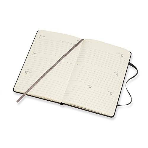 NPW DHB12WH2Y18 - Agenda semanal 2018, de bolsillo, 12 meses, color negro