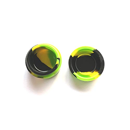 N/S {x2 Pack} Contenedor Mini 5ml de Silicona Antiadherente, Recipiente hermético Wax neutraliza olores Ideal para Guardar Pasta de Humo y aceites