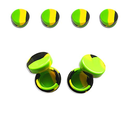 N/S {x2 Pack} Contenedor Mini 5ml de Silicona Antiadherente, Recipiente hermético Wax neutraliza olores Ideal para Guardar Pasta de Humo y aceites