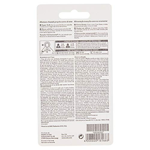 Nuk First Choice 10721277 Pezones, silicona, 6-18 Meses, 2 piezas, Blanco, L