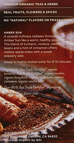 Numi Organic Tea Turmeric Tea - Amber Sun - 12 Count by Numi